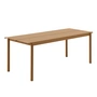 Muuto - Linear Steel Tafel, 200 x 80 cm, burnt orange