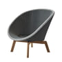 Cane-line - Peacock Lounge fauteuil (5458) Outdoor, teak / grijs / lichtgrijs