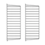 String - Muurladder voor String Plank 75 x 30 cm (set van 2), zwart