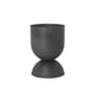 ferm Living - Hourglass bloempot klein, Ø 31 x H 42,5 cm, zwart / donkergrijs