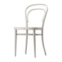 Thonet - 214 M stoel van gebogen hout, voorgevormde zitting van voorgevormd multiplex / wit gebeitst beuken (TP 200)