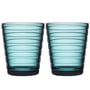 Iittala - Aino Aalto Glazen beker 22 cl, zeeblauw (set van 2)