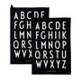 Design Letters - Classic Theedoek, zwart (set van 2)