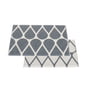 Pappelina - Otis omkeerbaar tapijt, 70 x 50 cm, graniet / fossiel grijs