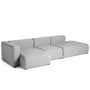 Hay - Mags Sofa 3-zits, combinatie 4 / armleuning links, grijs (Hallingdal 130) (EU)