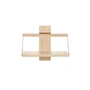 Andersen furniture - 30 x 18 x h 24 cm wood wall hängeregal , eik, eik