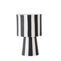 OYOY - Toppu plantenbak, Ø 10 x H 15 cm, zwart / wit
