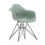 Vitra - Eames glasvezel fauteuil dar, basic dark / eames zeeschuimgroen (viltglijders basic dark)
