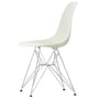 Vitra - Eames Plastic Side Chair DSR RE, verchroomd / kiezel (viltglijders basic dark)