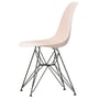Vitra - Eames Plastic Side Chair DSR RE, basic donker / lichtroze (viltglijders basic donker)