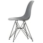 Vitra - Eames Plastic Side Chair DSR RE, basic dark / granietgrijs (viltglijders basic dark)
