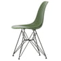 Vitra - Eames Plastic Side Chair DSR, basic dark / forest (viltglijder basic dark)