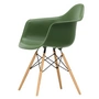 Vitra - Eames Plastic Armchair DAW RE, honingkleurig essen / bos (viltglijders wit)