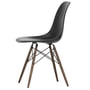 Vitra - Eames Plastic Side Chair DSW, esdoorn donker / diep zwart (viltglijder basic dark)