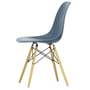 Vitra - Eames Kunststof zijstoel DSW, esdoorn geelachtig / zeeblauw (viltglijder wit)
