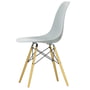 Vitra Eames Plastic Side Chair DSW - RE, geelachtig esdoorn / lichtgrijs (glijders van wit vilt)