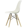 Vitra Eames Plastic Side Chair DSW - RE, honingkleurig essen/kiezel (glijders van wit vilt)