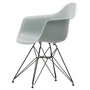 Vitra Eames Plastic Armchair DAR - RE, basic donker / lichtgrijs (viltglijders basic donker)