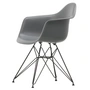 Vitra Eames Plastic Armchair DAR - RE, basic dark / granietgrijs (viltglijders basic dark)