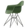 Vitra Eames Plastic Armchair DAR - RE, basic dark / forest (viltglijders basic dark)