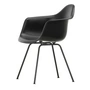 Vitra - Eames Plastic Fauteuil DAX RE, basic dark / diepzwart (viltglijders basic dark)