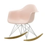 Vitra - Eames Plastic Armchair RAR RE, geelachtig esdoorn / chroom / lichtroze