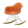 Vitra - Eames Plastic Armchair RAR RE, ahorn geelachtig / chroom / roest oranje