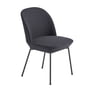 Muuto - Oslo side chair, antraciet zwart / antraciet zwart (ocean 601)