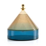 Kartell - Trullo tafelcontainer, geel/blauw