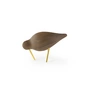 Normann Copenhagen - Shorebird klein, walnoot / messing