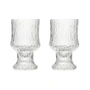 Iittala - Rood ultima thule wijnglas met basis 23 cl (set van 2)