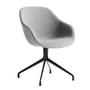 Hay - About a chair aac 121, aluminium gepoedercoat zwart / flamiber grijs c8