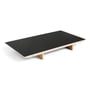 Hay - Inlegplaat voor CPH30 uitschuifbare eettafel, 50 x 80 cm, oppervlak: linoleum zwart / rand: mat gelakt multiplex