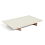 Hay - Inlegblad voor CPH30 uitschuifbare eettafel, 50 x 80 cm, oppervlak: linoleum gebroken wit / rand: mat gelakt multiplex