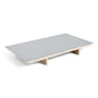Hay - Inlegblad voor CPH30 uitschuifbare eettafel, 50 x 80 cm, oppervlak: linoleum grijs / rand: mat gelakt multiplex