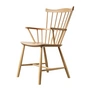 FDB Møbler - J52B Fauteuil, blank gelakt beuken