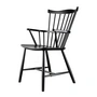 FDB Møbler - J52B Fauteuil, zwart beuken