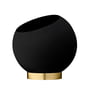AYTM - Globe Bloempot, Ø 17 x H 15,4 cm, zwart