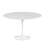Saarinen Tulip Knoll - Bistrotafel Ø 120 cm, wit / Mamor Statuarietto