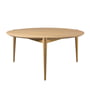 Fdb møbler - D102 søs salontafel ø 85 cm, eiken helder gelakt, d102 søs salontafel ø 85 cm, eiken blank gelakt.