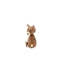 Lucie kaas - Baby beer houten figuur, h 11 cm / walnoot