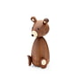 Lucie kaas - Mama bear houten figuur, h 19,5 cm / walnoot