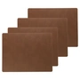 Lind DNA - Placemat Square L , 35 x 45 cm, Stier natuur (set van 4)