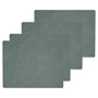 Lind DNA - Placemat Square L , 35 x 45 cm, Hippo pastelgroen (set van 4)