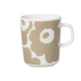Marimekko - Oiva Unikko Mok met handvat 250 ml, wit / beige