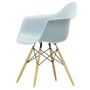 Vitra - Eames Plastic Armchair DAW RE, esdoorn geelachtig / ijsgrijs (viltglijders basic donker)