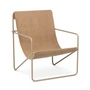 Ferm Living - Desert Lounge Chair, cashmere / vast