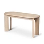 Ferm Living - Bevel Bank, 90 x 35 cm, eiken wit geolied
