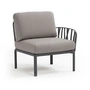 Nardi - Komodo Modulair sofa bijzetelement, antraciet/grijs