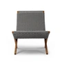 Carl Hansen - MG501 Cuba Chair Outdoor, teak onbehandeld / houtskool